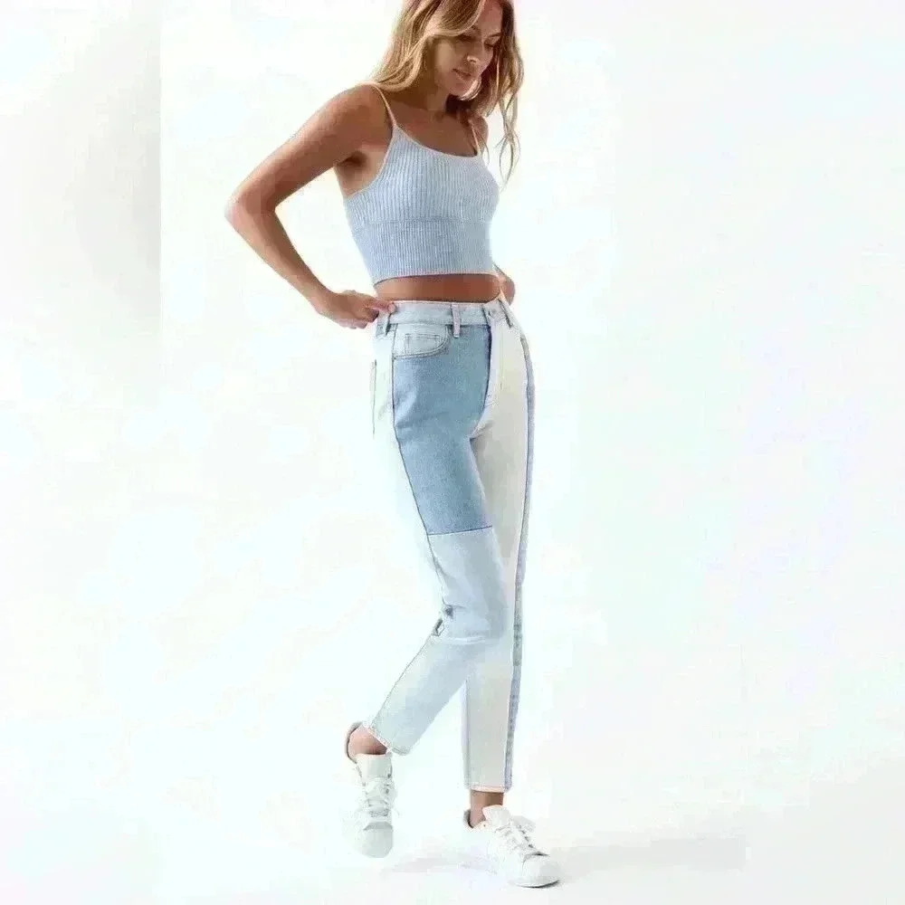 PacSun Eco Hopper Patch Mom Jeans